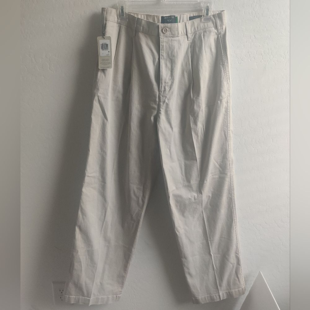 NWT Dockers Cotton-hemp blend Original Khakis high wide business casual pants_31